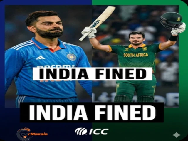 India fined slow over rate South Africa